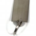 Au-tomotive Gold Rectangular Wave Key Chain For Ford Mustang Tri-bar Blue