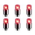 Led Valve Stem Caps Lights Kit 6pcs Colorful Flash Tyre Wheel Cap For Car Bike Bicycle Motorcycle Tire Light Cool Stems 