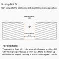 Uxcell Spotting Drill Bits 3mm Dia 4mm Shank 120 Degree Solid Carbide Altisin Coated 2 Flutes Round Drilling Cutter