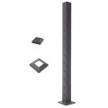 Deckorators 2 5a X 44a Aluminum Contemporary Cable End Post With Cap And Base Trim Textured Black 