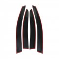 Gxywady Black Tinted Trim Window Visor Deflector Vent Visors Rain Guard Shade Replacement For Subaru Wrx Sti Sedan 4-door 2015