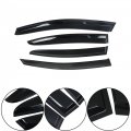 Gxywady Black Tinted Trim Window Visor Deflector Vent Visors Rain Guard Shade Replacement For Subaru Wrx Sti Sedan 4-door 2015