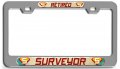 Retired Surveyor Career Ch 3d Metal License Plate Frame Auto Suv Truck Tag Holder E77 