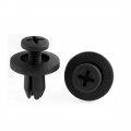 Uxcell 20 Pcs 6mm X 16mm Sealing Nails Black Plastic Rivet Buckle Clips