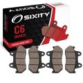Sixity C6 Front Ceramic Brake Pads For Honda Cb750c Custom 1982 Complete Set 