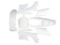 Plastic Fairing Kit And Black Seat For Apollo 110cc 125cc 150cc Pit Dirt Bike White Fender Parts Body Assembly 