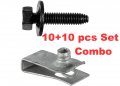 Autobahn88 Front Bumper-outer Filler U-nut M6x1 0 Head Bolt Set Compatible With Gm Oem 11515638 11503834 20351030 Pack Of 10