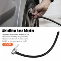 X Autohaux 30cm Tire Inflator Extension Hose With Portable Inflatable Pump Connector Chuck Locking Air Tube Valve Connection