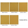 Speedwox 100 Pcs 5 Inch Sanding Discs 8 Hole Hook And Loop Assortment 20 Each Of 80 120 150 220 Assorted Grits Dustless