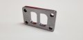 T3 Divided Inlet Turbo Flange Divorce Twin Scroll For Hx30 Hx35 Hx40 0 5 In Thickness Cnc Milled Steel 