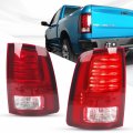 Fione Tail Lights For Dodge Ram 1500 2013-2018 2500 And 2014-2018 3500 Halogen Type Red Lens Black Interior With Bulbs Right 