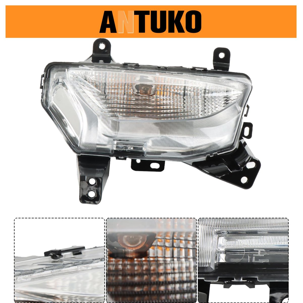 Turn Signal Side Marker Light Replacement For Equinox 2022 2023 Passenger Right Gm2531144 Corner Lamp Clear Lens Halogen