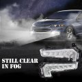 G-puls Led Drl Front Fog Lights Daytime Running Lamp Set Compatible With Chevy Malibu Xl 2016-2018 Driver And Passenger Side