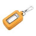 Belomi Car Key Fob Case Genuine Leather Remotechain Bag With Lanyard And Zipper Closure Key Protection Cover For Men Women 