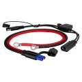 Pbjqc Powerup Quickconnect Powersport Battery Jumper Leads Cable With Sae Trickle Charger Adapter For Cars Trucks Motorcycles 