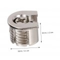Gatuida 15 Pcs Shelf Pin Furniture Cam Lock Fasteners Metal Tiered Tray Hardware Plate Holder Eccentric Fittings Fixer Locks