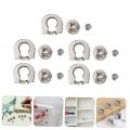 Gatuida 15 Pcs Shelf Pin Furniture Cam Lock Fasteners Metal Tiered Tray Hardware Plate Holder Eccentric Fittings Fixer Locks