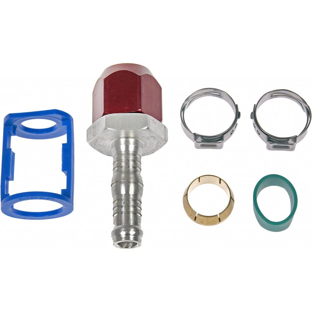 Aluminum Line Splice Straight Fitting For Ac Liquid Repair Compression To Hose Barb Connection Alx-pau-rb-800-676-cl360a50