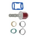 Aluminum Line Splice Straight Fitting For Ac Liquid Repair Compression To Hose Barb Connection Alx-pau-rb-800-676-cl360a50