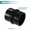 Uxcell Universal 76mm 3 Id Straight Hump Coupler Silicone Hose 102mm Long Intercooler Tube Piping With T Bolt Clamp Black