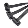 Obd2 Obdii 1 To 3 Ultra Low Profile 16 Pin Male Female Y Splitter Cord Diagnostic Extension Cable 50cm 20in Flat Flexible 
