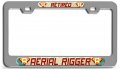 Retired Aerial Rigger Career 3d Metal License Plate Frame For Auto Suv And Truck Universal Fit Tag Holder 12 In X 6 