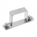 U Shaped Connector Bracket 45mm X 304 Stainless Steel Bar Security Holder Brackets For Door Window Shed Closed Strut Channel 