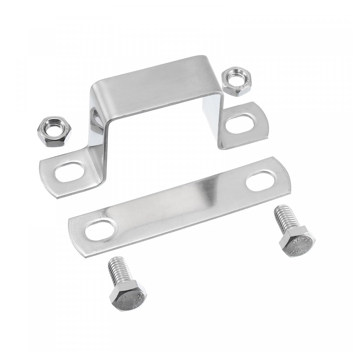 U Shaped Connector Bracket 45mm X 304 Stainless Steel Bar Security Holder Brackets For Door Window Shed Closed Strut Channel