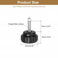 Uxcell 16pcs Round Knurled Thumb Screws M5 X 16mm Carbon Steel Zinc Plated Thread Thumbscrew Clamping Knob Screw For Quick