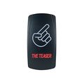 Stvmotorsports Laser Backlit Red Rocker Switch The Teaser 20a 12v On Off Led Light 