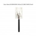 Stobok 1pc Telescopic Card Holder Rod Reach Stick Grabber Tool Stopper For Vehicle Parking Payment Guide Telescoping Pole White