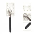 Stobok 1pc Telescopic Card Holder Rod Reach Stick Grabber Tool Stopper For Vehicle Parking Payment Guide Telescoping Pole White
