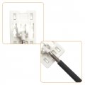 Stobok 1pc Telescopic Card Holder Rod Reach Stick Grabber Tool Stopper For Vehicle Parking Payment Guide Telescoping Pole White