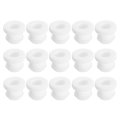 15pcs Rubber Grommets 9mm Drill Hole 6 2mm Id Top Hat Grommet White Silicone Plug Gasket For Wiring Automotive