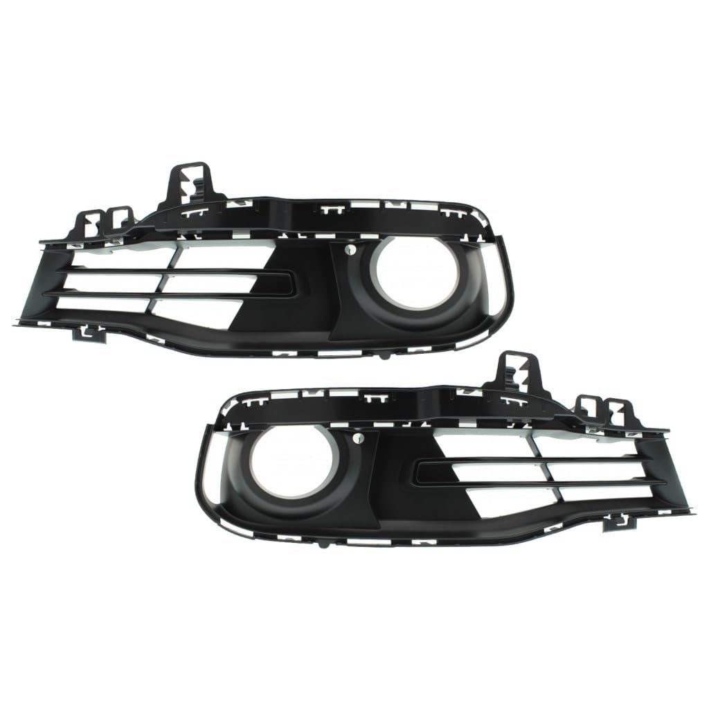 Fog Light Trim Pair For Bmw 320i 340i Xdrive 2016 2017 2018 Driver And Passenger Side Textured Black Bm1038180 Bm1039180