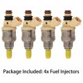 4 Pcs Fuel Injectors Replacement For Chevrolet Chevy Tracker Suzuki Sidekick X-90 Geo 1 6l 4g1549 1571058b00 Inp-470