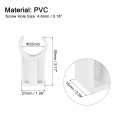 Uxcell Pvc Pipe Clamps Clips 20pcs For 25mm 1 Od Hose Hanger Support Pex Tubing U-shaped Water White