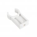 Uxcell Pvc Pipe Clamps Clips 20pcs For 25mm 1 Od Hose Hanger Support Pex Tubing U-shaped Water White