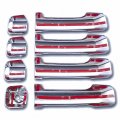 Chrome Door Handle Cover 4d No Passenger Keyhole Full Mirror Not Fit On Towing Combo Kit Compatible With 2008-2015 Sequoia