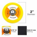 2 Hook And Loop Sanding Backup Pad 5 16 -24 Threads With 100pcs 180 Grit Discs Sandpaper