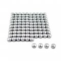 Httmt Mt247-025- 100 Piece Chrome 1 4 Allen Socket Bolt Cap Dress Kit For Misc Hardware 