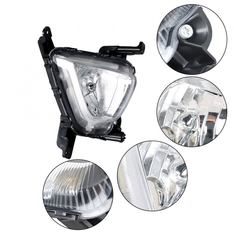 2-pack Fog Lights With Bezel Set Left And Right Side Replacement For 2016 2017 2018 Kia Sorento 86526-c6020 92201-c6000