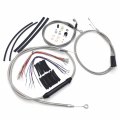 Httmt- 2004-2006 Sportster Xl Extended Cabe Kit Line Extension Chrome Compatible With 14 Ape Handlebar H-d Motorcycle P N