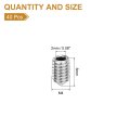 40pcs Set Screws M4x6mm 304 Stainless Steel Cone Point Hex Socket Grub For Machinery Home Repairs And Fixtures Silver