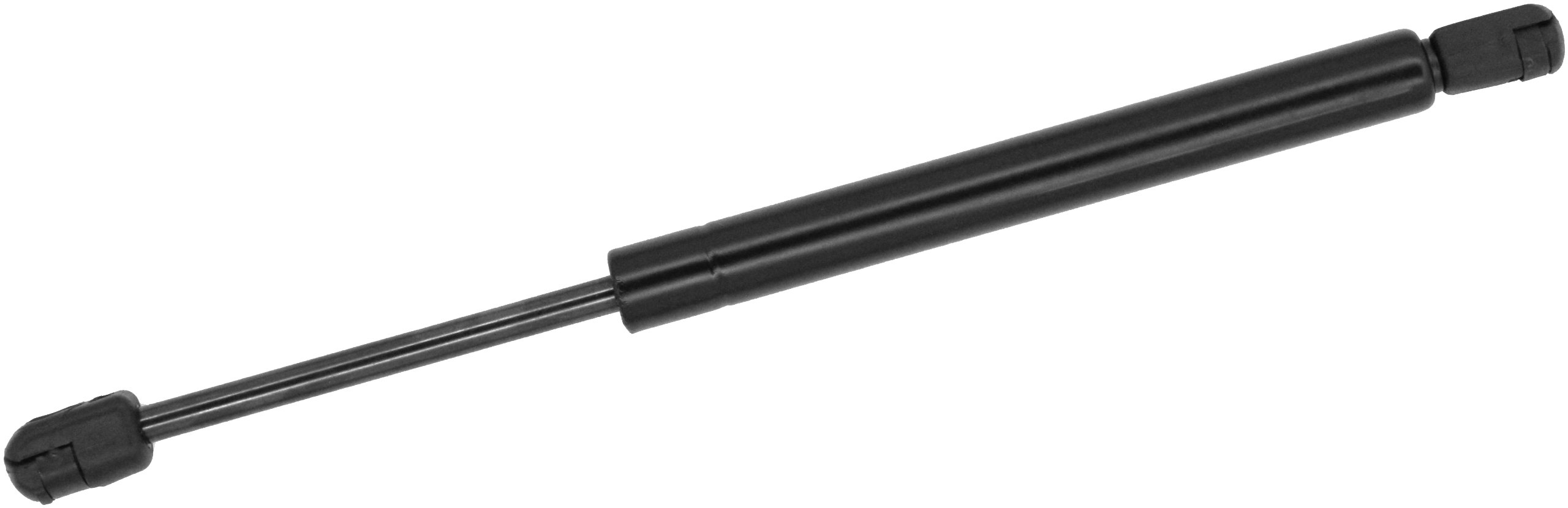 901628 Max Lift Gas Charged Support For Rear Position Black Metal Construction With Nitro Carburized Rod And High Strength