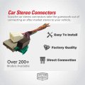 Scosche Fd16b Compatible With Select 1998-2004 Ford Power Speaker Connector Wire Harness For Aftermarket Stereo Installation