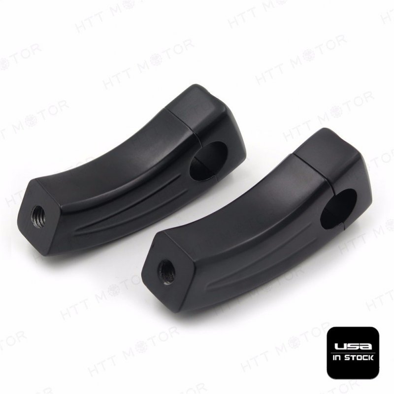 Black Handlebar Risers For Boulevard Intruder Volusia V Star Vmax 1 In Billet Aluminum Motorcycle Riser Pair