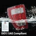 Tail Light Brake Lamp Left Driver Side For Ford F150 Xl 2021 2022 2023 Fits Factory Incandescent And Without Blind Spot Models