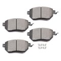 Front Ceramic Disc Brake Pad Set D969 For Nissan Murano 2003 2012 Maxima 2004 2008 Altima 2005 2006 And Infiniti Fx35 Fx45 4 