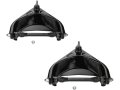 Front Upper Control Arm And Ball Joint Assembly Set Of 2 For 1994 1999 Dodge Ram 1500 Rwd Alloy Steel Black 